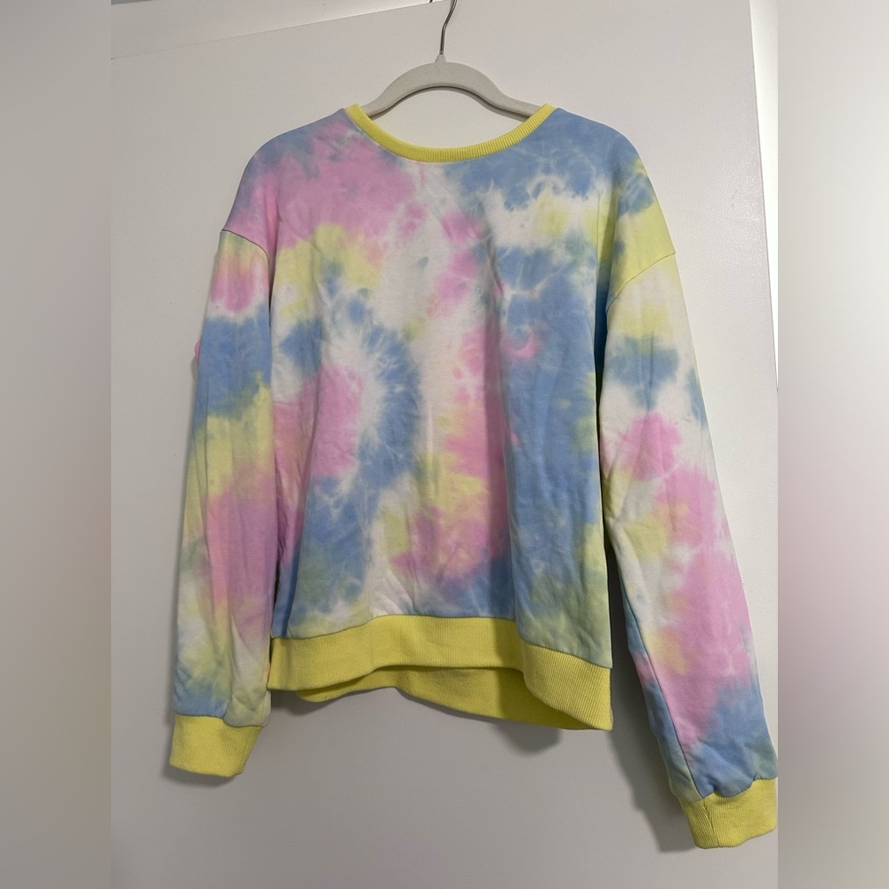 Tie die thin sweatshirt